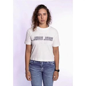 Camiseta John John Feminina Bru Off Branca - Dom Store Multimarcas  Vestuário Calçados Acessórios