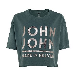 Camiseta John John JJ Line Feminina Verde