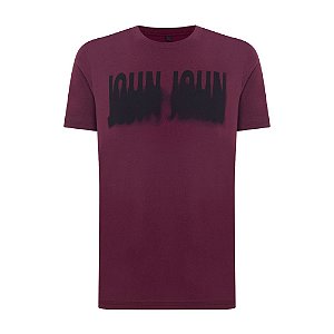 Camiseta John John Shadow Masculina Bordô