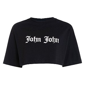 Camiseta Cropped John John Crust Feminina