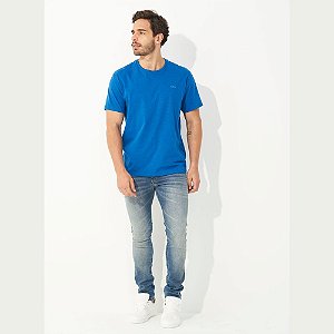 Camiseta Colcci Básica Masculina Azul