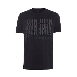 Camiseta John John Repeat Masculina Preta