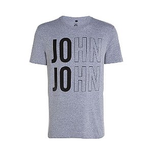 Camiseta John John Out Masculina Cinza