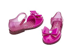 Sapatilha Mini Melissa + Barbie Infantil Rosa