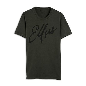Camiseta Ellus Fine Manual Classic Masculina Verde