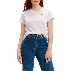 Camiseta Levi's The Perfect Tee Feminina Plus Size Branca