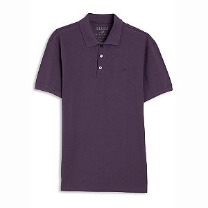 Polo Ellus Piquet Easa Classic Masculina Lilás Escuro