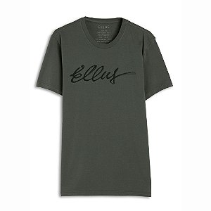 Camiseta Ellus Fine Manual Classic Masculina Cinza