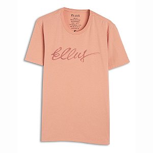 Camiseta Ellus Fine Manual Classic Masculina Rosa Claro