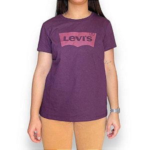 Camiseta Levi's The Perfect Tee Feminina Lilás