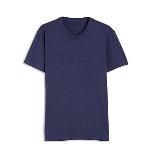 Camiseta Ellus Fine Melange Easa MIrror Classic Azul