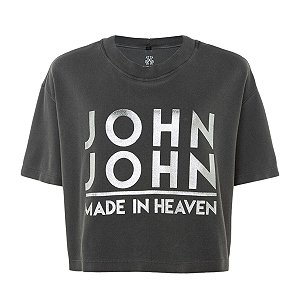 Camiseta John John Cropped Penny Feminina Rose - Dom Store