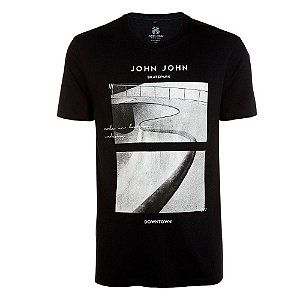 Camiseta John John Skatepark Masculina Preta