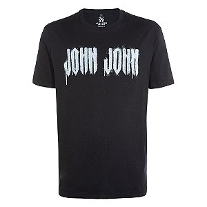 Camiseta John John Glam Masculina Preta