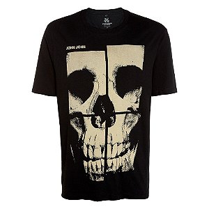 Camiseta John John Green Skull Masculina - Dom Store Multimarcas Vestuário  Calçados Acessórios