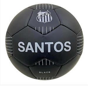 Bola De Futebol Oficial Santos Black