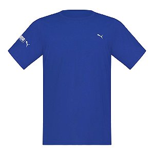 Camiseta Puma Manga Curta Proteção UV50+ Masculina Azul