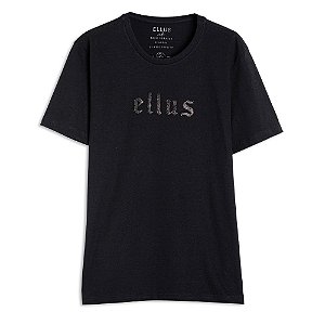 Camiseta Ellus Fine Gothic Classic Masculina Preta