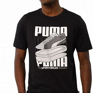 Camiseta Puma Graphic Sneaker TEE Preta