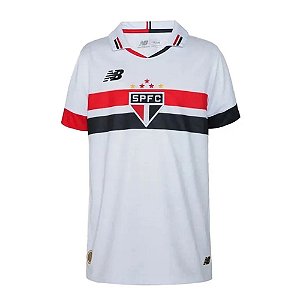 Camisa São Paulo New Balance Juvenil Branco
