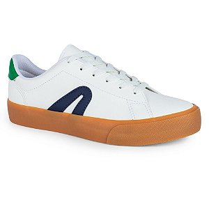Tênis Rainha York Masculino Branco Verde