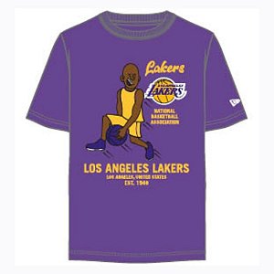 Camiseta New Era NBA Los Angeles Lakers Roxa