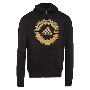 Blusa Adidas Combat Sports BJJ com Capuz Masculina Dourada