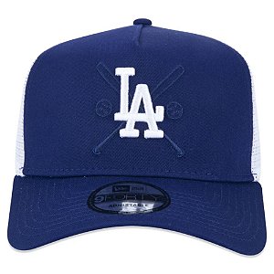 Boné New Era 940 Trucker MLB Los Angeles Dodgers Azul