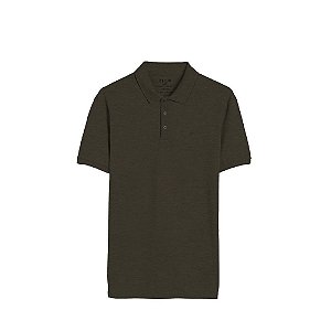Polo Ellus Melange Easa Masculina Marrom