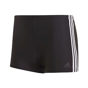 Sunga Adidas Boxer 3 Stripes Masculina Preta