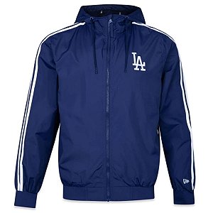 Jaqueta New Era Corta Vento Los Angeles Dodgers Hiphop Azul