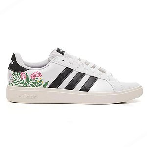 Tênis Adidas Grand Court Base 2.0 Feminino Flores