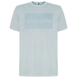Camiseta John John Lines Masculina Cinza Claro