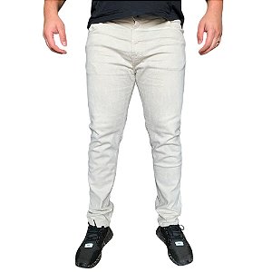 Calça Ellus Vintage Denim Color Skinny Recortes Masculina