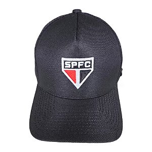 Boné São Paulo SPFC - NY Licenciado Preto Trucker