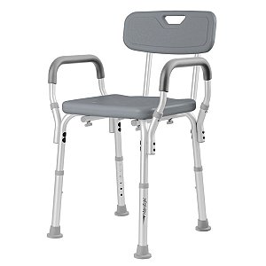 Banco Para Banho Hidrolight com encosto e apoio de braço 130