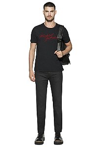 CAMISETA LIGHT FINE MICHAEL JACKSON CLASSIC PRETA MASCULINA