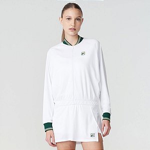 Jaqueta Fila Pinstripes  Lines Feminina Branca