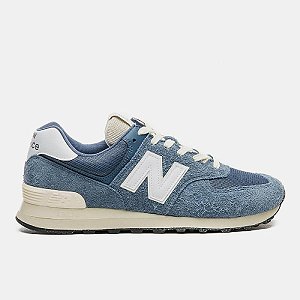 Tênis New Balance 574 V2 Masculino Azul Claro e Branco