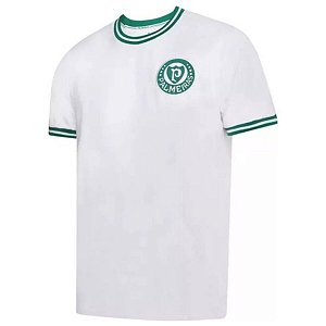Camisa Palmeiras Retrô 1973 Comemorativa Brasileiro Branca