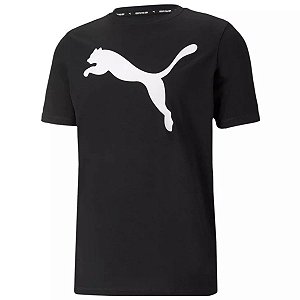 Camiseta Puma Active Big Logo Masculina Preta