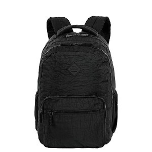 Mochila Crinkle 3 Sestini 2 Compartimentos College Preto