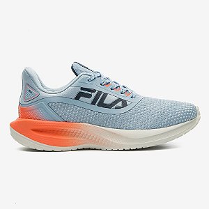 Tênis Fila Efecto Feminino Azul Claro Laranja