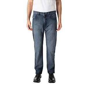 Calça Ellus Dark Indigo Elastic Straight Masculina Escura