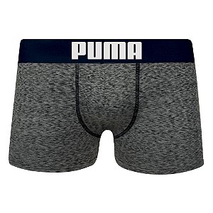 Cueca Boxer Puma Microfibra Mescla Marinho