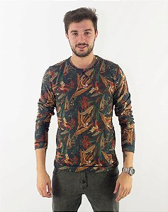 BLUSA MOLETOM REDLEY DESAGULHADO EST FLORICULTURA MASCULINO