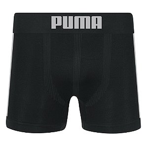 Cueca Long Boxer Puma Sem Costura Preta