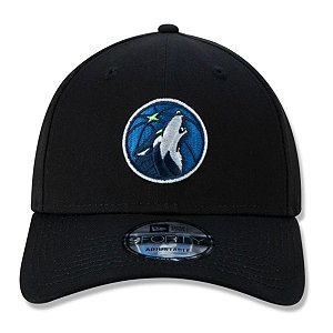 Boné New Era 940 Aba Curva Minnesota Timberwolves Preto