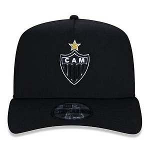 Boné New Era 940 Atlético Mineiro Futebol Aba Curva Preto