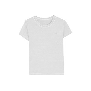 Camiseta Ellus Cotton Easa Slim MC Feminina Branca